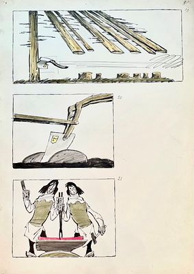 Саркисян Перч Ашотович (1922 – 1970). Кадры к мультфильму &laquo;Кузнец-колдун&raquo; (М.: Киностудия 