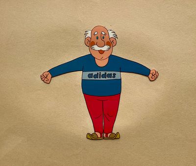 Шварцман Леонид Аронович (1920 – 2022). Фаза движения из мультфильма &laquo;Осторожно, обезьянки!&raquo; 