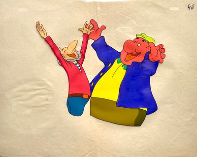 Шварцман Леонид Аронович (1920 – 2022). Фаза движения из мультфильма &laquo;Обезьянки и грабители&raquo; 