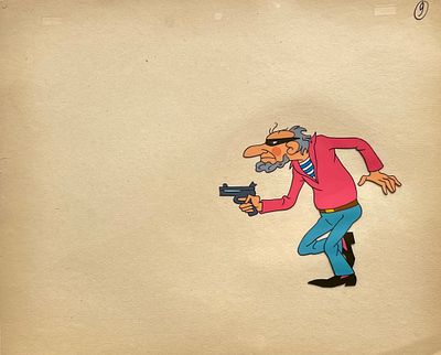 Шварцман Леонид Аронович (1920 – 2022). Фаза движения из мультфильма &laquo;Обезьянки и грабители&raquo; 