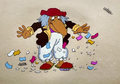 Шварцман Леонид Аронович (1920 – 2022). Фаза движения из мультфильма &laquo;Невиданная, неслыханная&raquo; 