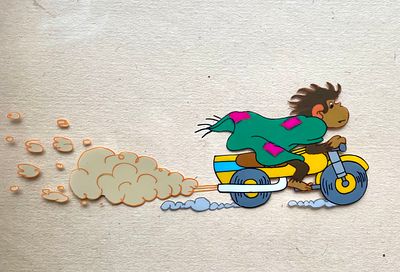 Шварцман Леонид Аронович (1920 – 2022). Фаза движения из мультфильма &laquo;Осторожно, обезьянки!&raquo; 