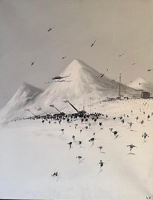 Батынков Константин Александрович (род. 1959). Курорт. 2006. Холст, акрил. 90 &times; 70 см. Внизу 