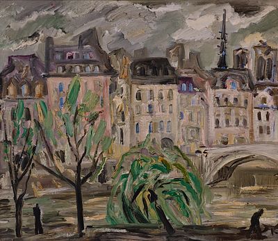 Бирштейн Анна Максовна (род. 1947). Париж. 1999. Холст, масло. 65 &times; 75 см. Внизу справа: 