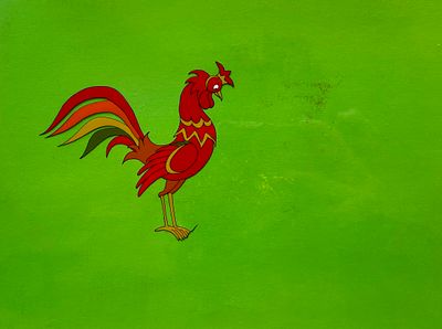 Мильчин Лев Исаакович (1920 – 1987).
Фаза движения из мультфильма &laquo;Петух и боярин&raquo; (М.: 