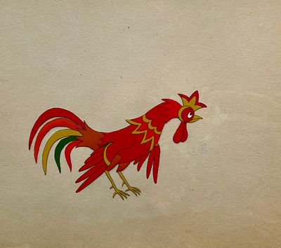 Мильчин Лев Исаакович (1920 – 1987).
Фаза движения из мультфильма &laquo;Петух и боярин&raquo; (М.: 