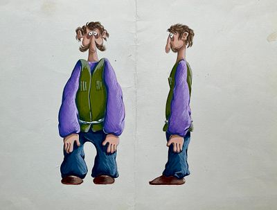 Бабаян Гагик Вава (род. 1957).
Эскиз персонажа для кукольного мультфильма &laquo;Смерть мышонка&raquo; 