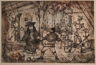 Курчевский Вадим Владимирович (1928 – 1997). Иллюстрация к мультфильму &laquo;Освобождённый Дон 