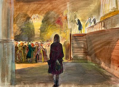 [Раритет] Столяров Ремир Александрович (род. 1926-2021). Иллюстрация к диафильму &laquo;Об Иоганне 