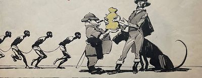 Саркисян Перч Ашотович (1922 – 1970). Кадр к мультфильму &laquo;Акционеры&raquo; (М.: Союзмультфильм 