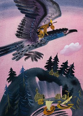 Аземша Александр Николаевич (1950—2014). Иллюстрация к русской народной сказке &laquo;Василиса 