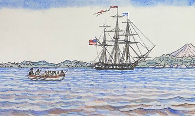 Алексеев Владимир Федорович (1944—2010). Иллюстрация к повести Н. К. Чуковского &laquo;Капитан 