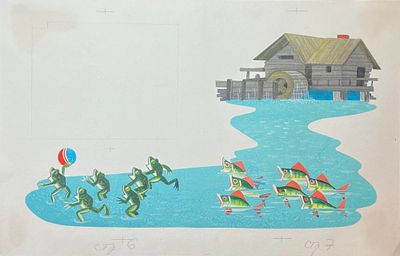 Андриевич Валентин Валентинович (1908—1985). Иллюстрация к рассказу О. Панку-Яшь &laquo;Срочно ищу 