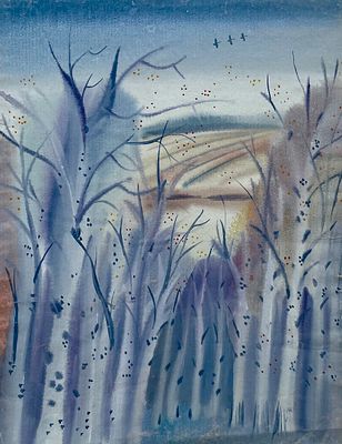 Багин Пётр Иванович (род. 1938). Иллюстрация к книге С. Есенина &laquo;Стихи&raquo; (М.: Художественная 