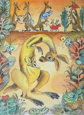 Беломлинский Михаил Самуилович (1934—2020). Иллюстрация для книги Л. Куклина &laquo;Дядя Бим и дядя 