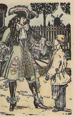 Билибин Иван Яковлевич (1876—1942). Иллюстрация к повести о Петре I &laquo;Французский посол и 