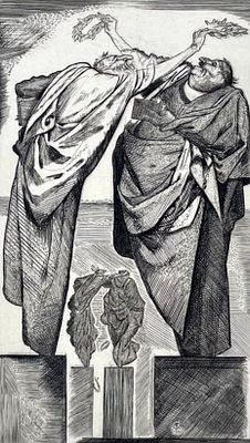 Богдеско Илья Трофимович (1923—2010). Иллюстрация к произведению Эразма Роттердамского &laquo;Похвала 