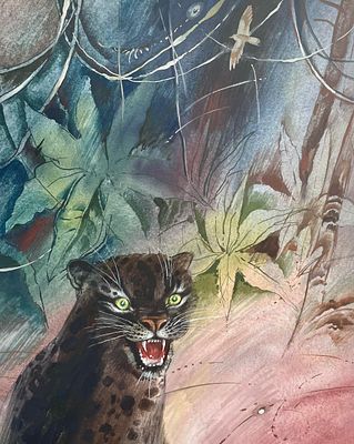 Борисов Анатолий Александрович (1932—2018). Иллюстрация к книге Р. Киплинга &laquo;Маугли&raquo; (Минск: 