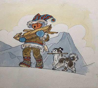 Брюханов Дмитрий Афанасьевич (1915—1992). Иллюстрация к книге А. А. Кымытваль &laquo;Это праздник 