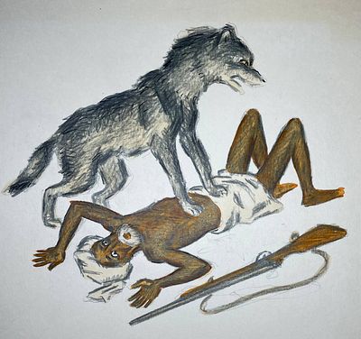 Гершкович Юрий Соломонович (1937—2013). Вариант иллюстрации к рассказу Р. Киплинга &laquo;Маугли&raquo; (не 