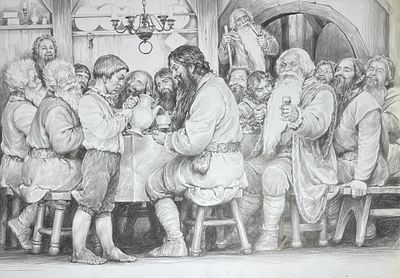 Гордеев Денис Дмитриевич (род. 1964). Иллюстрация к роману Дж. Р. Р. Толкина &laquo;Хоббит&raquo; (М.: 