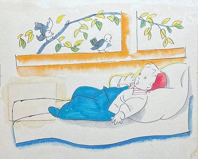 Горяев Виталий Николаевич (1910—1982). Иллюстрация к книге А. Барто &laquo;Весёлые стихи&raquo; (М.: 