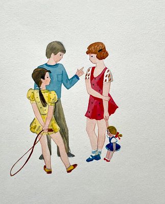 Давыдова Ольга Абовна (род. 1943). &laquo;Помогать я буду всем…&raquo; Иллюстрация к стихотворению С. Я. 