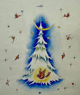 Добрицын Александр Иванович (род. 1930). Иллюстрация к сборнику А. Лингрен &laquo;Солнечная поляна&raquo; 