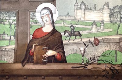 Васильковский Владимир Сергеевич (1921—2002). Рыцарь бедный. 1997.
Бумага, акварель, гуашь 