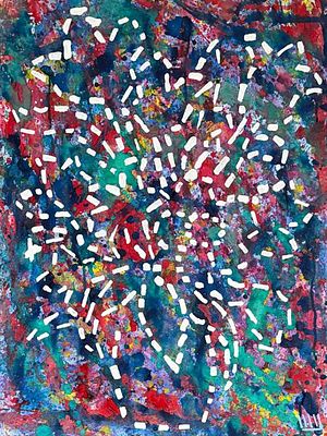 Шелковский Игорь Сергеевич (род. 1937). Март. Из серии &laquo;12 месяцев&raquo;. 1991. Бумага, темпера. 64 