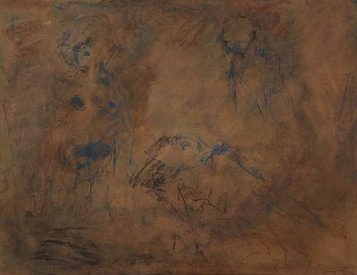 Башлыков Владимир Иванович (род. 1943). Сусанна и старцы. 2010. Тонированная бумага, сухая 
