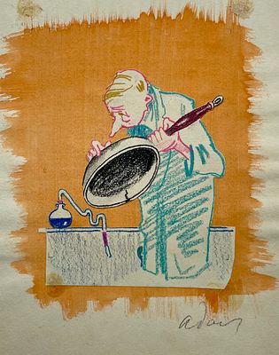 Давыдов Анатолий Захарович (1923—2009). Иллюстрация к книге стихов В. Иванова 