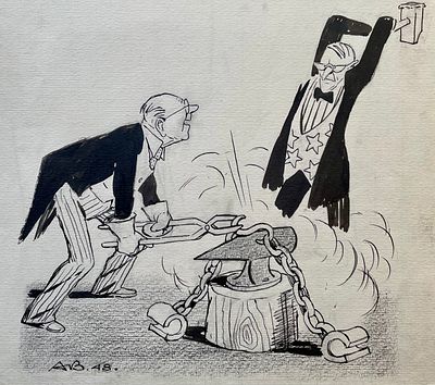 Васин Александр Андреевич (1915—1971). Долларовая цепь. Англо-американский подарок народам 