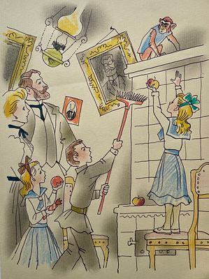 Беломлинский Михаил Самуилович (1934–2020). Иллюстрация к книге Б. Житкова &laquo;Что бывало&raquo; (М.: 