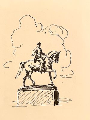 Высоцкий Владимир Петрович (1911–1983). Иллюстрация из книги рассказов Р. С. Сефа &laquo;Золотая 