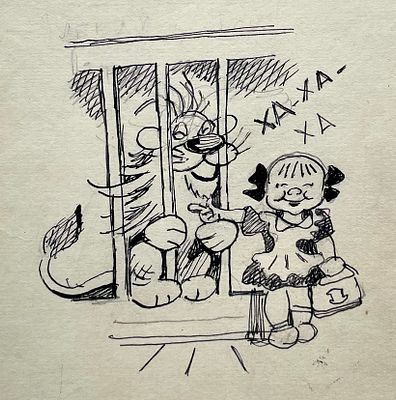 Гальба Владимир Александрович (1908–1984). Иллюстрация к книге Е. Ефимовского &laquo;Шутки, загадки&raquo; 