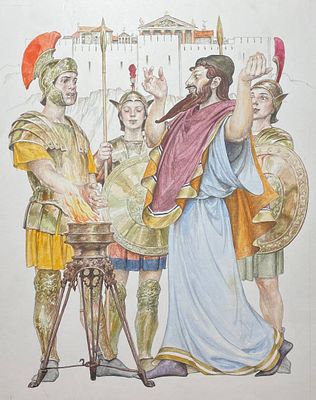 Гордеев Денис Дмитриевич (род. 1964). Иллюстрация к книге Ю. Преснякова &laquo;Древний Рим&raquo; (М.: 