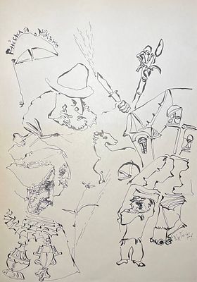 Заполянский Александр Гавриилович. Иллюстрация к книге И. Бабеля &laquo;Одесские рассказы&raquo; (М., не 