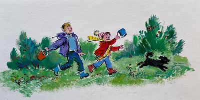 Граблевская Ольга Венедиктовна (род. 1965). Оригинал иллюстрации к повести Е. Басова &laquo;Наша 