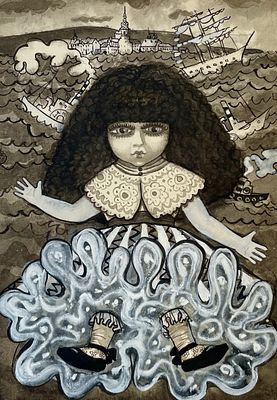 Пиир Мария Михайловна (род. 1976). Оригинал иллюстрации к повести Е. Вощининой &laquo;Шурочка&raquo; в 