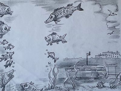 Граблевская Ольга Венедиктовна (род. 1965). Купчино. Иллюстрация к повести А. Шевченко &laquo;Дом 22 