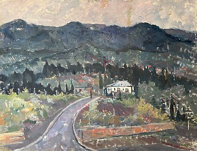 Кац Илья Львович (1908—1992). Крым. 1973. Холст, масло. 60 &times; 80 см. В правом нижнем углу: 