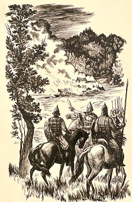 Бойко Сергей. Иллюстрация к книге М. Маношкина &laquo;Праславянские зори&raquo; (М.: Детская литература). 