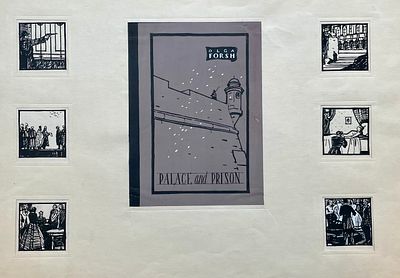 Васин Александр Андреевич (1915—1971). 
Переплет и иллюстрации к роману О. Форш &laquo;Одеты камнем. 