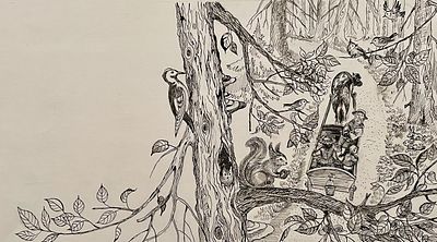 Сабирова Елена Валеевна (род. 1958). Иллюстрация к книге У. Фолкнера &laquo;Дерево, которое исполняет 