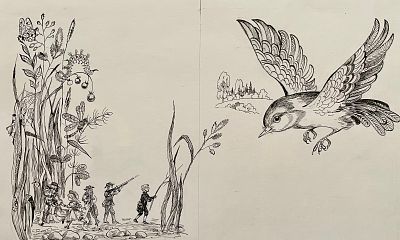 Сабирова Елена Валеевна (род. 1958). Иллюстрация к книге У. Фолкнера &laquo;Дерево, которое исполняет 