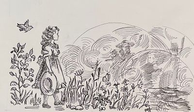 Сабирова Елена Валеевна (род. 1958). Иллюстрация к книге У. Фолкнера &laquo;Дерево, которое исполняет 