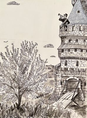 Сабирова Елена Валеевна (род. 1958). Иллюстрация к книге У. Фолкнера &laquo;Дерево, которое исполняет 