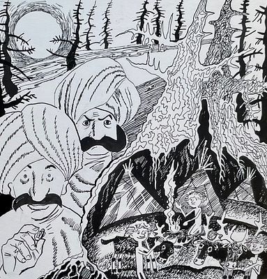 Яковлев Александр Васильевич (род. 1974). Золотые слитки. Иллюстрация к книге А. Житинского 