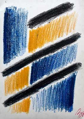 [Нонконформизм] Андреенков Владимир Емельянович (род. 1930). Трава. 1990-е(?). Бумага, масляная 